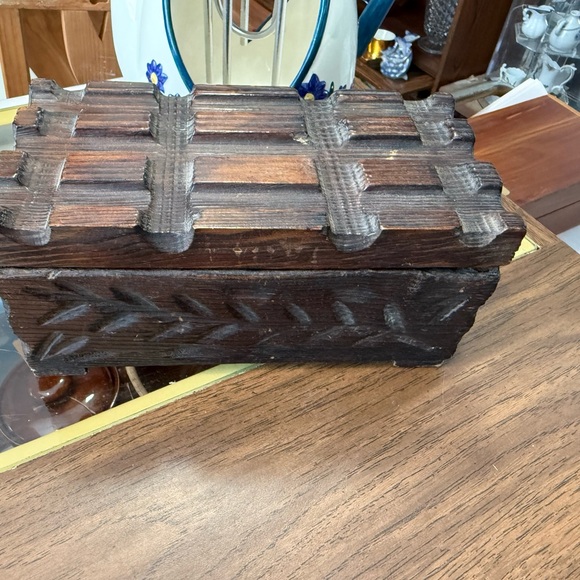 Rustic Wooden Decorative Box - Picture 2 of 4